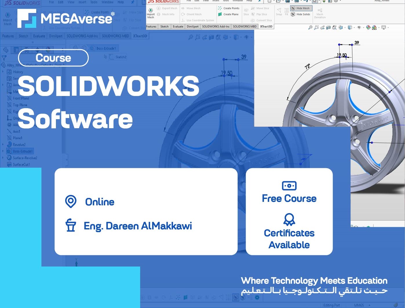 Mastering SolidWorks: From 2D & 3D Modeling to CSWA Certification